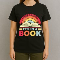 Reading Rainbow Take A Look It’S In A Book Reading Vintage Retro Rainbow T-Shirt
