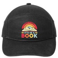 Reading Rainbow Take A Look It’S In A Book Reading Vintage Retro Rainbow 7-Panel Snapback Hat