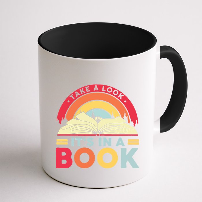 Reading Rainbow Take A Look It’S In A Book Reading Vintage Retro Rainbow Mug