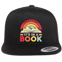 Reading Rainbow Take A Look It’S In A Book Reading Vintage Retro Rainbow Flat Bill Trucker Hat