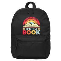 Reading Rainbow Take A Look It’S In A Book Reading Vintage Retro Rainbow 16 in Basic Backpack