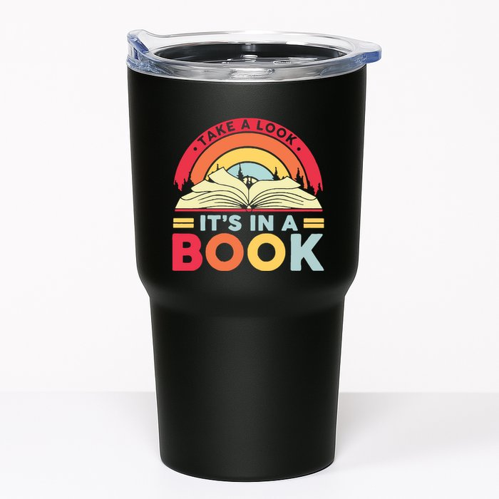 Reading Rainbow Take A Look It’S In A Book Reading Vintage Retro Rainbow Tumbler