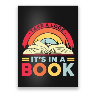 Reading Rainbow Take A Look It’S In A Book Reading Vintage Retro Rainbow Poster