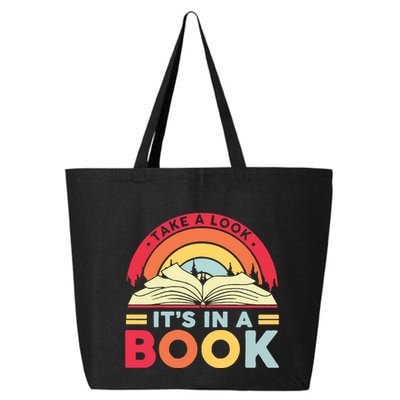 Reading Rainbow Take A Look It’S In A Book Reading Vintage Retro Rainbow 25L Jumbo Tote