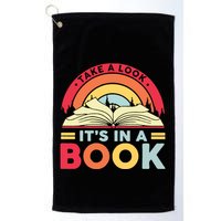 Reading Rainbow Take A Look It’S In A Book Reading Vintage Retro Rainbow Golf Towel