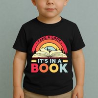 Reading Rainbow Take A Look It’S In A Book Reading Vintage Retro Rainbow Toddler T-Shirt