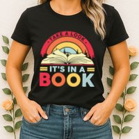 Reading Rainbow Take A Look It’S In A Book Reading Vintage Retro Rainbow Womens T-Shirt