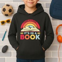 Reading Rainbow Take A Look It’S In A Book Reading Vintage Retro Rainbow Kids Hoodie