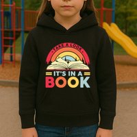 Reading Rainbow Take A Look It’S In A Book Reading Vintage Retro Rainbow Kids Hoodie