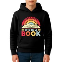 Reading Rainbow Take A Look It’S In A Book Reading Vintage Retro Rainbow Kids Hoodie