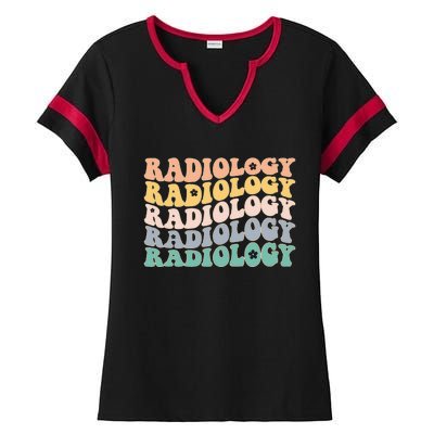 Radiology Radiologic Technologist Xray Tech Ladies Halftime Notch Neck Tee