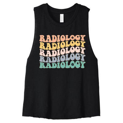 Radiology Radiologic Technologist Xray Tech Women's Racerback Cropped Tank