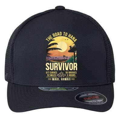 RJC Road To Hana Survivor Maui Hawaii Trip Adventure Flexfit Unipanel Trucker Cap