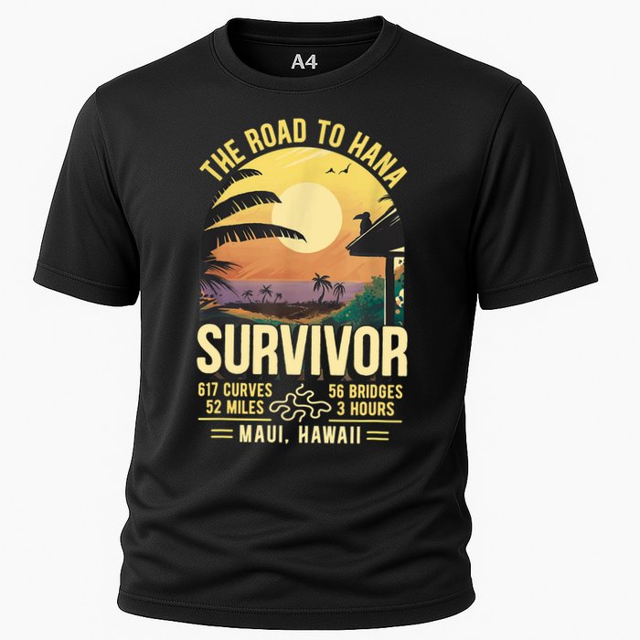 RJC Road To Hana Survivor Maui Hawaii Trip Adventure Cooling Performance Crew T-Shirt