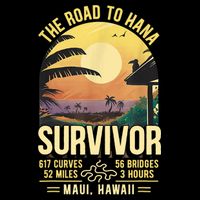 RJC Road To Hana Survivor Maui Hawaii Trip Adventure Cooling Performance Crew T-Shirt