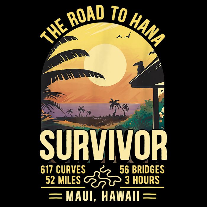 RJC Road To Hana Survivor Maui Hawaii Trip Adventure Cooling Performance Crew T-Shirt
