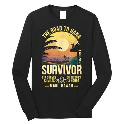 RJC Road To Hana Survivor Maui Hawaii Trip Adventure Long Sleeve Shirt