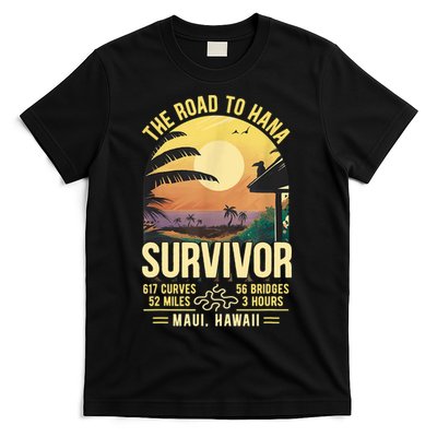 RJC Road To Hana Survivor Maui Hawaii Trip Adventure T-Shirt
