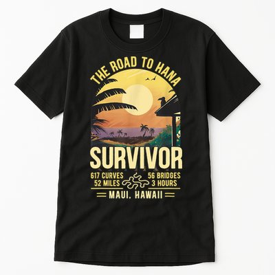 RJC Road To Hana Survivor Maui Hawaii Trip Adventure Tall T-Shirt
