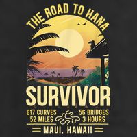 RJC Road To Hana Survivor Maui Hawaii Trip Adventure Adult Drive Performance Visor