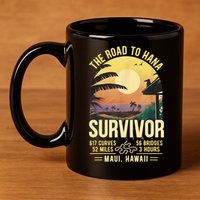 RJC Road To Hana Survivor Maui Hawaii Trip Adventure 11oz C Handle Ceramic Mug