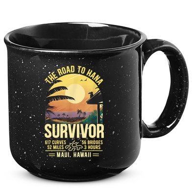 RJC Road To Hana Survivor Maui Hawaii Trip Adventure 15oz Campfire Ceramic Mug