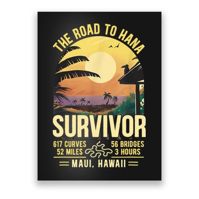 RJC Road To Hana Survivor Maui Hawaii Trip Adventure Poster
