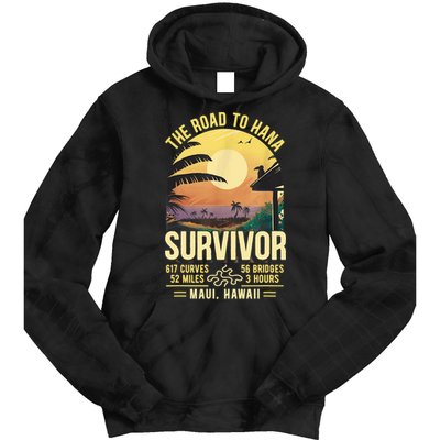RJC Road To Hana Survivor Maui Hawaii Trip Adventure Tie Dye Hoodie