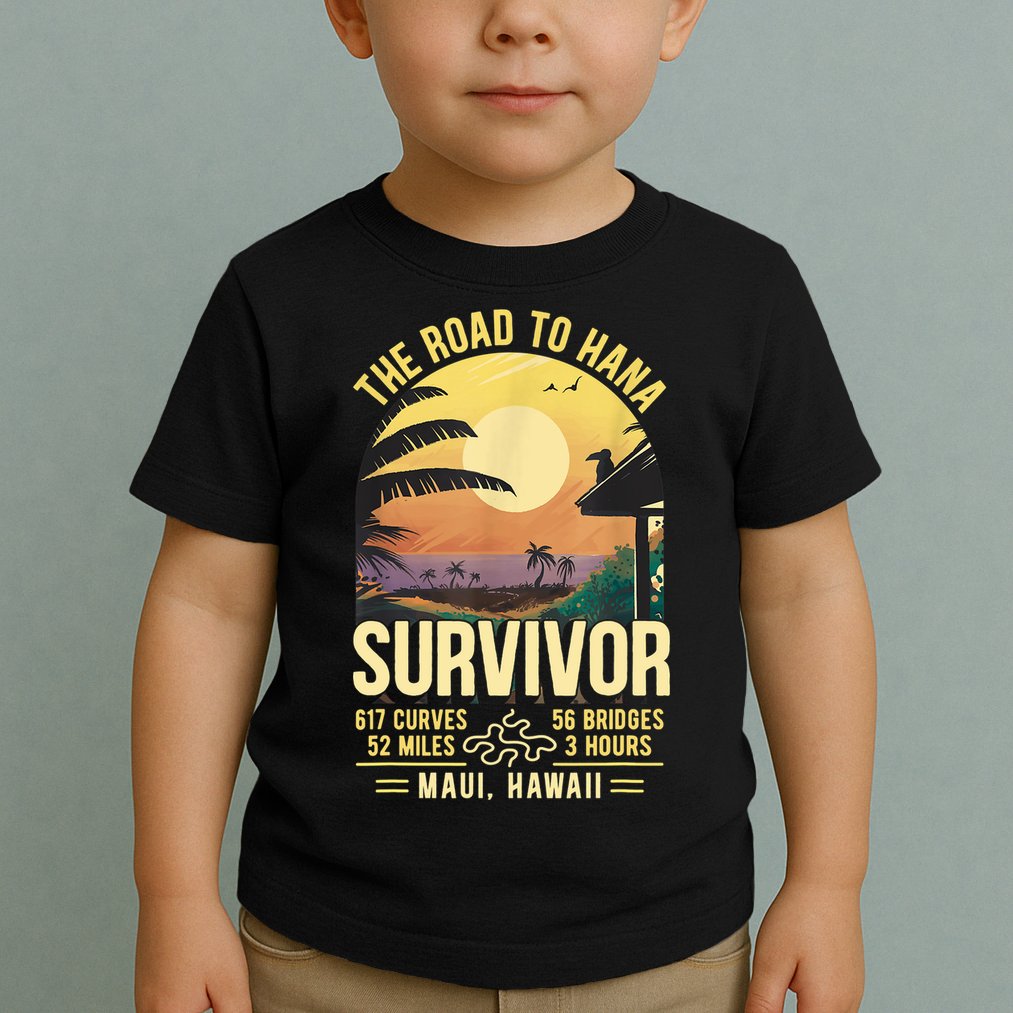 RJC Road To Hana Survivor Maui Hawaii Trip Adventure Toddler T-Shirt