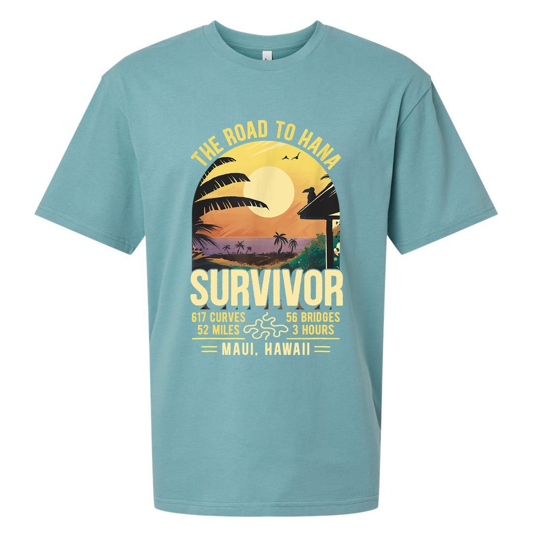 RJC Road To Hana Survivor Maui Hawaii Trip Adventure Sueded Cloud Jersey T-Shirt