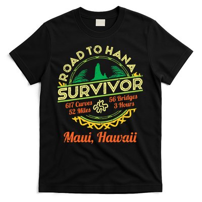 RJC Road To Hana Survivor Maui Hawaii Trip Adventure T-Shirt