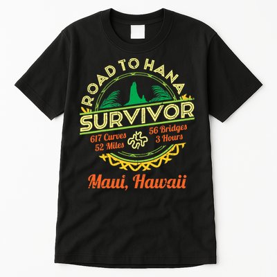RJC Road To Hana Survivor Maui Hawaii Trip Adventure Tall T-Shirt