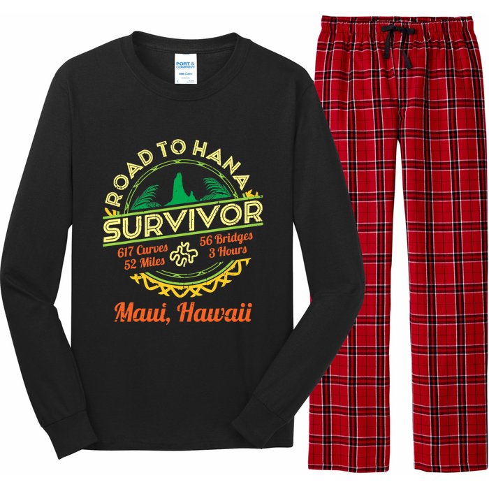 RJC Road To Hana Survivor Maui Hawaii Trip Adventure Long Sleeve Pajama Set