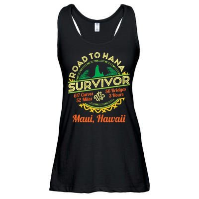 RJC Road To Hana Survivor Maui Hawaii Trip Adventure Ladies Essential Flowy Tank