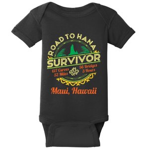 RJC Road To Hana Survivor Maui Hawaii Trip Adventure Baby Bodysuit