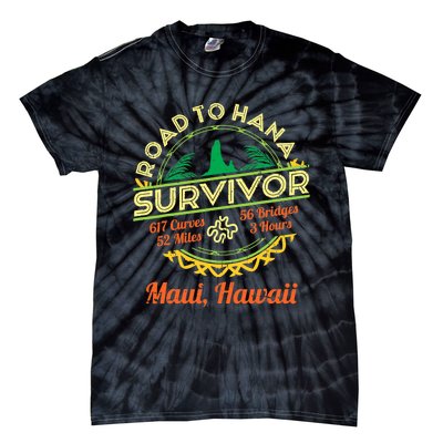 RJC Road To Hana Survivor Maui Hawaii Trip Adventure Tie-Dye T-Shirt