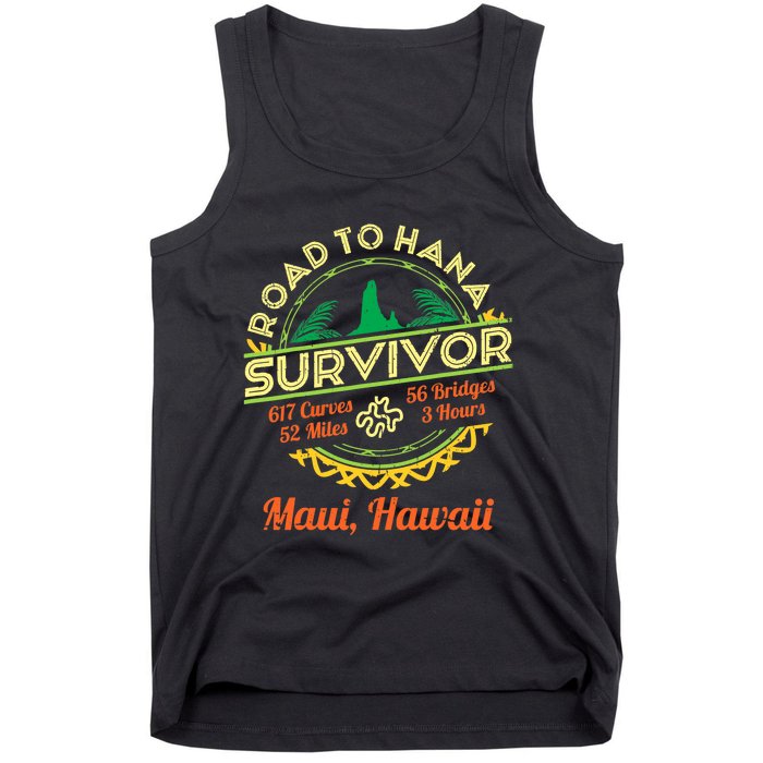 RJC Road To Hana Survivor Maui Hawaii Trip Adventure Tank Top