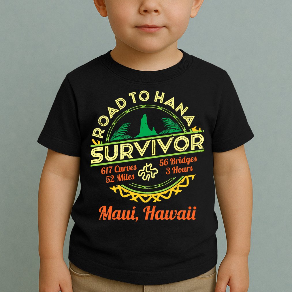 RJC Road To Hana Survivor Maui Hawaii Trip Adventure Toddler T-Shirt