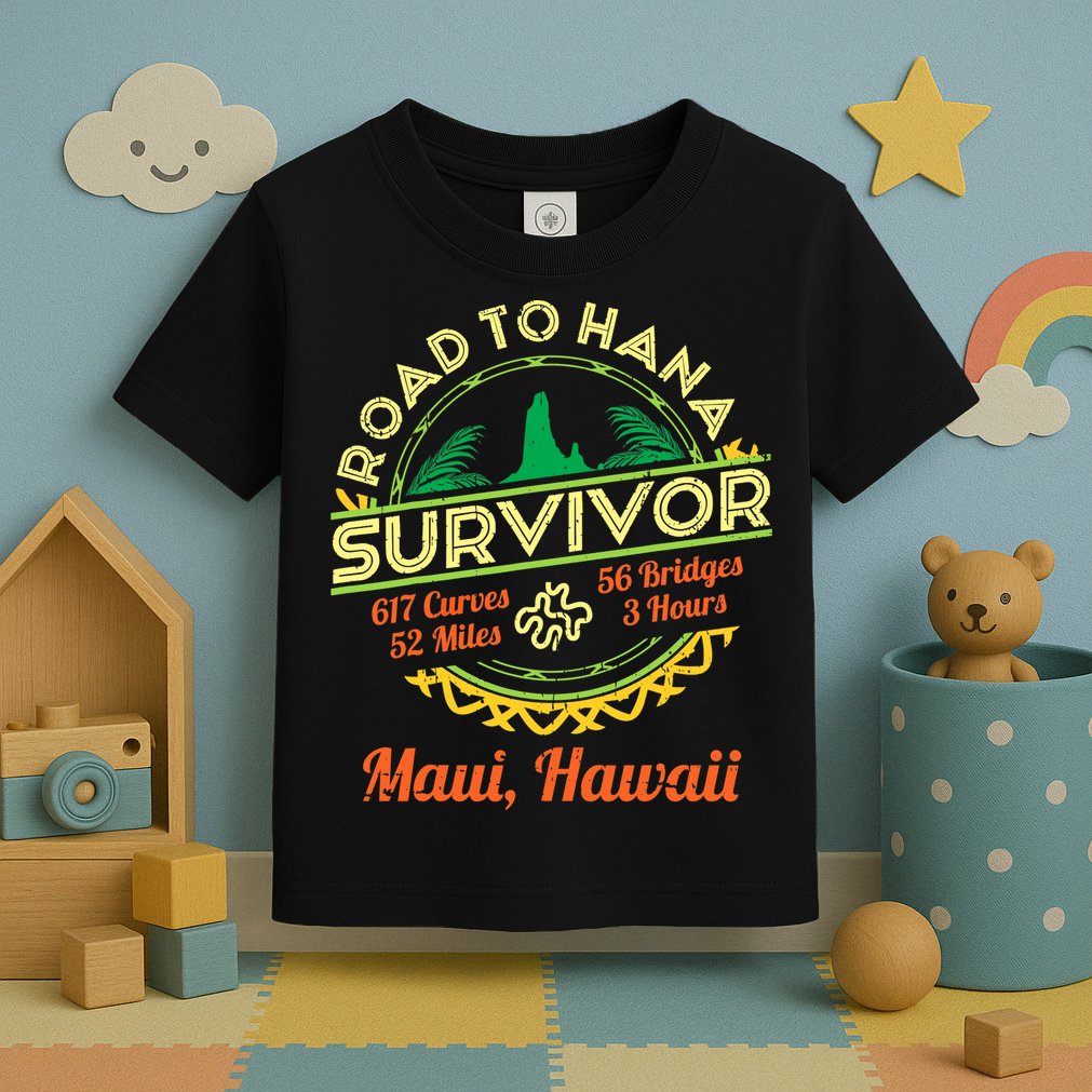 RJC Road To Hana Survivor Maui Hawaii Trip Adventure Toddler T-Shirt