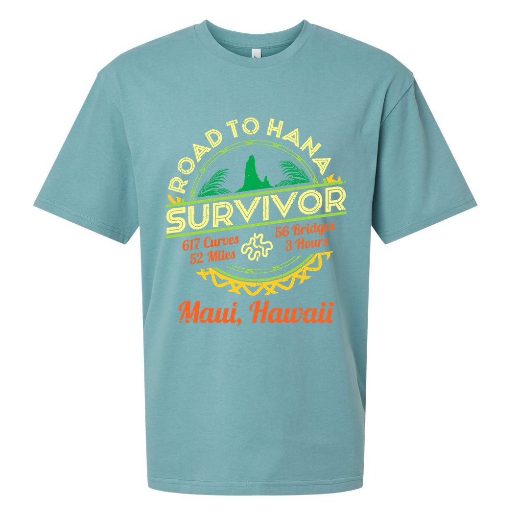 RJC Road To Hana Survivor Maui Hawaii Trip Adventure Sueded Cloud Jersey T-Shirt