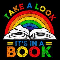 Retro Rainbow Take A Look ItS In A Book Reading Bookworm Wool Snapback Cap