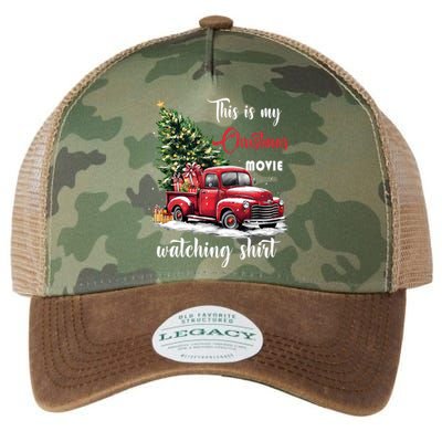 Retro Red Truck Xmas This Is My Christmas Movie Watching Gift Legacy Tie Dye Trucker Hat