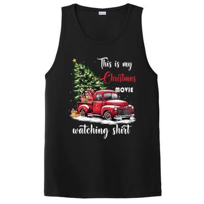 Retro Red Truck Xmas This Is My Christmas Movie Watching Gift PosiCharge Competitor Tank