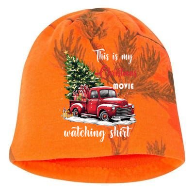 Retro Red Truck Xmas This Is My Christmas Movie Watching Gift Kati - Camo Knit Beanie