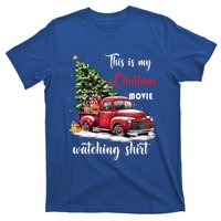 Retro Red Truck Xmas This Is My Christmas Movie Watching Gift T-Shirt