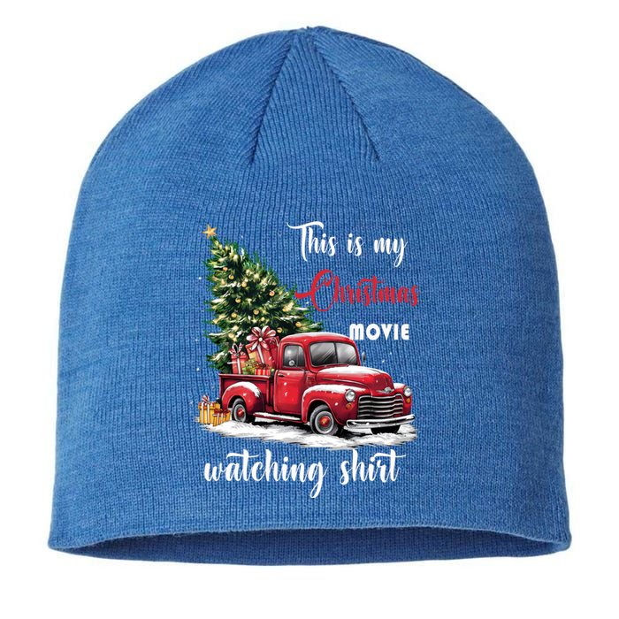 Retro Red Truck Xmas This Is My Christmas Movie Watching Gift Sustainable Beanie