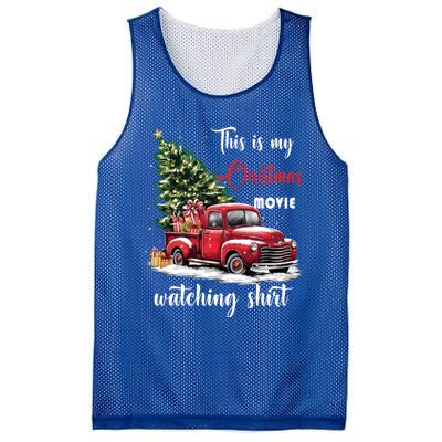 Retro Red Truck Xmas This Is My Christmas Movie Watching Gift Mesh Reversible Basketball Jersey Tank