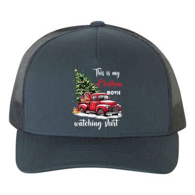 Retro Red Truck Xmas This Is My Christmas Movie Watching Gift Yupoong Adult 5-Panel Trucker Hat