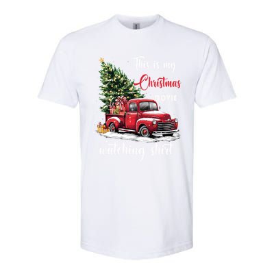 Retro Red Truck Xmas This Is My Christmas Movie Watching Gift Softstyle® CVC T-Shirt