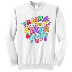 Retro Rock The Staar You Got This Test Day Funny Sweatshirt